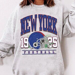 90s Vintage New York Football Style Sweatshirt NY Giants NFL Shirt For Men Women